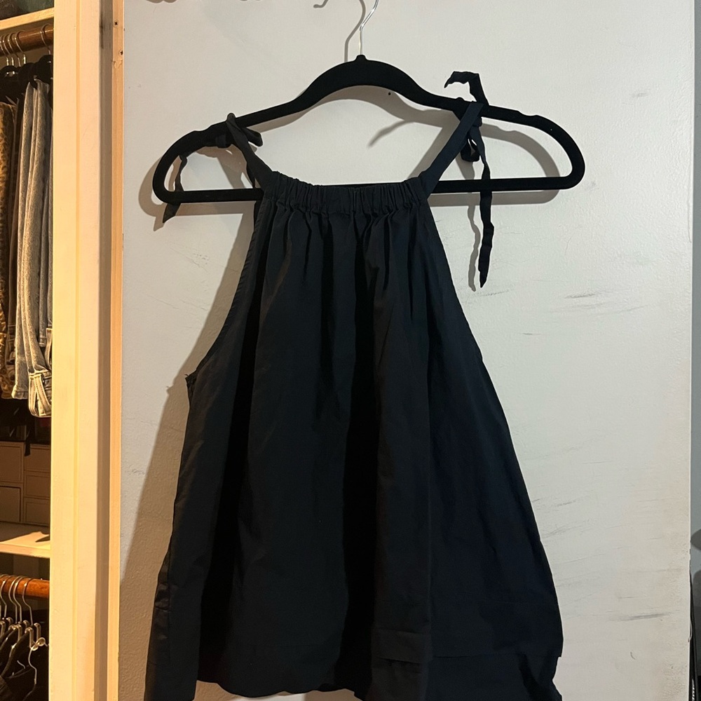 Who What Wear Black Strappy Top